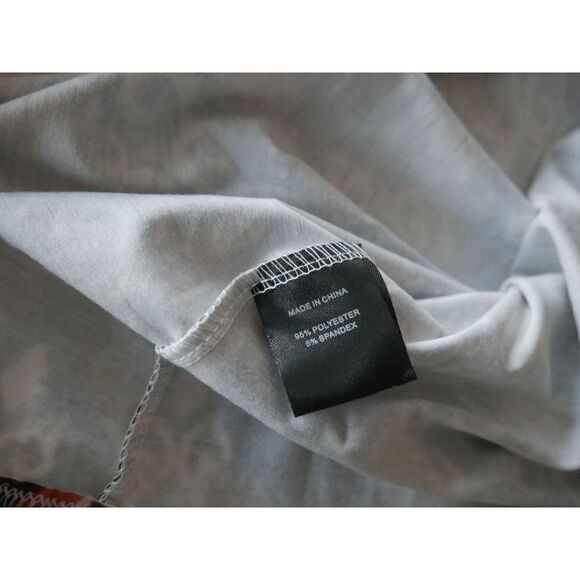 Women's Brown & Green Floral Mock Neck Flutter-Sleeve Top 1928-D3 - Picture 3 of 6